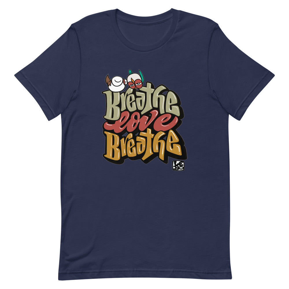 Breathe Love Breathe - Lebo Short-Sleeve Unisex T-Shirt